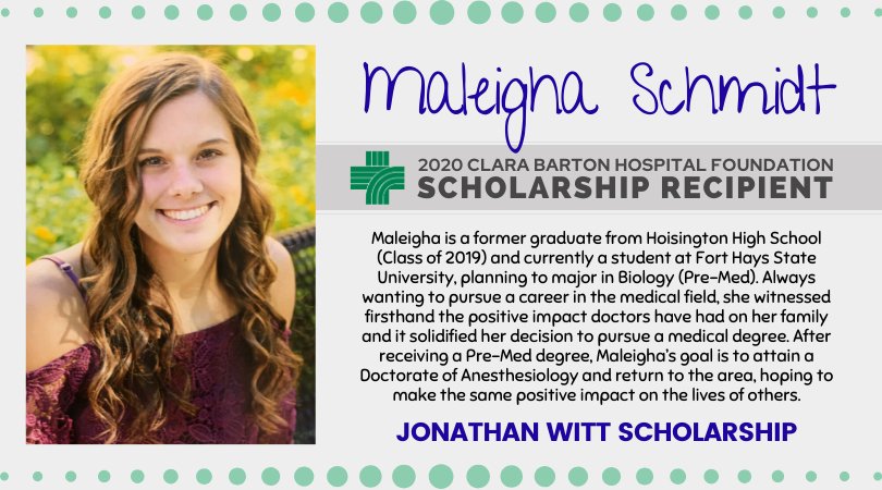 Maleigha Schmidt Scholarship Recipient