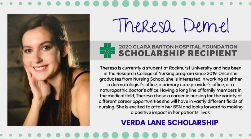 Theresa Demel Scholarship Recipient
